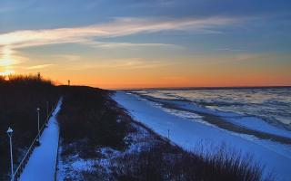 Dziwnów plaża - zachód - 01-02-2026 15:24