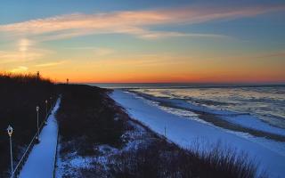 Dziwnów plaża - zachód - 01-02-2026 15:39