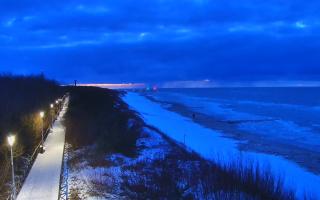 Dziwnów plaża - zachód - 14-02-2026 16:38