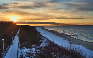Dziwnów plaża - zachód - 15-02-2026 15:47