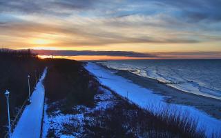 Dziwnów plaża - zachód - 15-02-2026 15:54