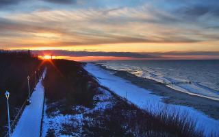 Dziwnów plaża - zachód - 15-02-2026 16:02