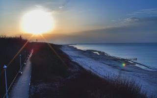 Dziwnów plaża - zachód - 26-02-2026 15:56