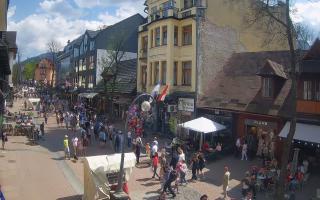 Zakopane - widok na Krupówki śro - 03-05-2025 12:25