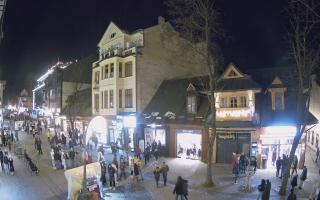 Zakopane - widok na Krupówki śro - 13-12-2025 17:00