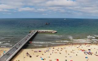 Kołobrzeg molo Hotel Bałtyk - 13-07-2026 13:26
