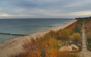 Dziwnów plaża - wschód - 21-10-2024 14:00