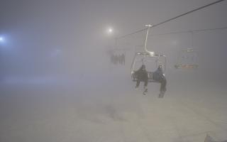 Suche-ski  widok z górnej stacji - 29-01-2026 18:33