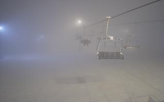 Suche-ski  widok z górnej stacji - 29-01-2026 18:54