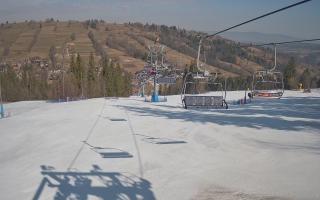 Suche-ski  widok z górnej stacji - 16-03-2026 08:45