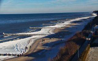 Ustronie Morskie plaża - 01-02-2026 10:45