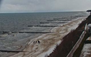 Ustronie Morskie plaża - 18-02-2026 13:10