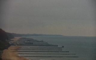 Ustronie Morskie plaża zachód - 02-11-2025 08:05