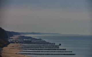 Ustronie Morskie plaża zachód - 02-12-2025 13:10