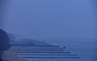 Ustronie Morskie plaża zachód - 17-12-2025 13:58