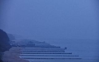 Ustronie Morskie plaża zachód - 17-12-2025 14:14