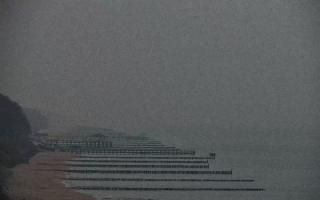 Ustronie Morskie plaża zachód - 17-12-2025 14:46