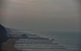 Ustronie Morskie plaża zachód - 18-12-2025 07:49