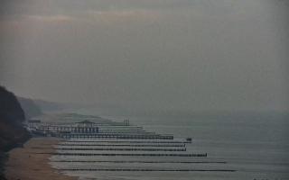 Ustronie Morskie plaża zachód - 18-12-2025 08:05