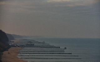 Ustronie Morskie plaża zachód - 18-12-2025 08:37