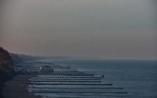 Ustronie Morskie plaża zachód - 18-12-2025 09:25