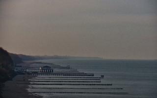 Ustronie Morskie plaża zachód - 18-12-2025 10:29