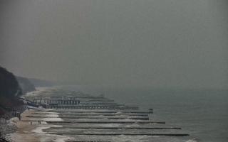 Ustronie Morskie plaża zachód - 23-01-2026 10:29