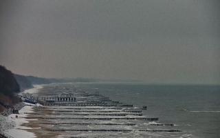 Ustronie Morskie plaża zachód - 28-01-2026 09:41