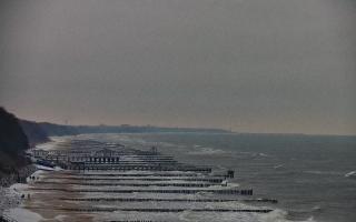 Ustronie Morskie plaża zachód - 29-01-2026 10:45