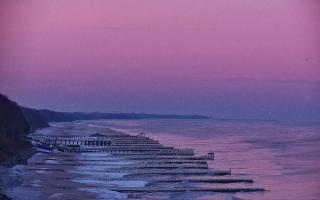 Ustronie Morskie plaża zachód - 01-02-2026 06:44