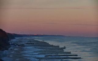 Ustronie Morskie plaża zachód - 01-02-2026 07:00