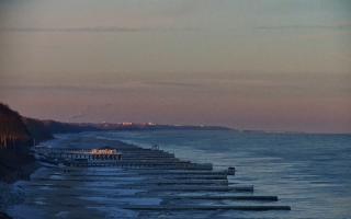 Ustronie Morskie plaża zachód - 01-02-2026 07:16
