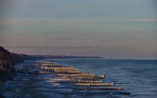 Ustronie Morskie plaża zachód - 01-02-2026 08:21