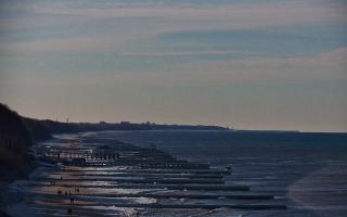 Ustronie Morskie plaża zachód - 01-02-2026 12:05