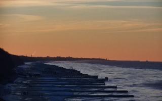 Ustronie Morskie plaża zachód - 01-02-2026 15:18