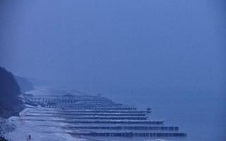 Ustronie Morskie plaża zachód - 10-02-2026 07:32
