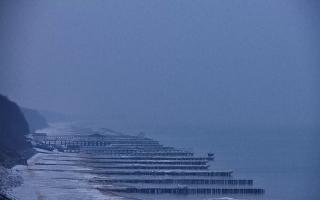 Ustronie Morskie plaża zachód - 10-02-2026 07:48