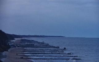 Ustronie Morskie plaża zachód - 15-02-2026 08:53