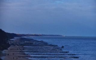 Ustronie Morskie plaża zachód - 15-02-2026 09:09