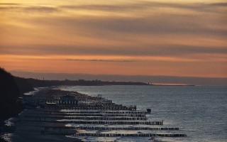 Ustronie Morskie plaża zachód - 15-02-2026 15:34