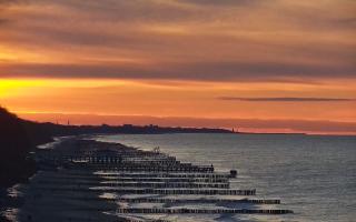 Ustronie Morskie plaża zachód - 15-02-2026 15:50