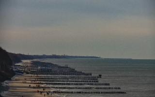 Ustronie Morskie plaża zachód - 16-02-2026 11:17