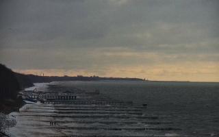 Ustronie Morskie plaża zachód - 18-02-2026 13:10