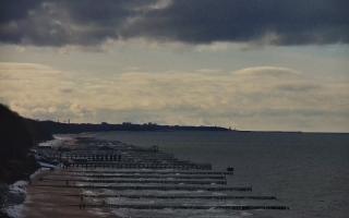 Ustronie Morskie plaża zachód - 19-02-2026 13:10