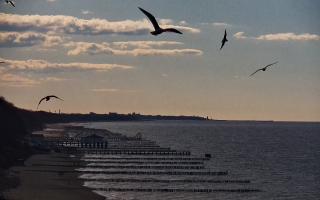 Ustronie Morskie plaża zachód - 21-03-2026 14:30