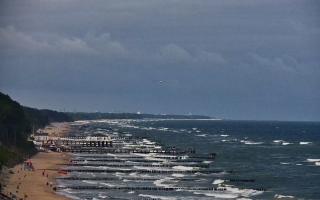 Ustronie Morskie plaża zachód - 07-08-2026 07:53