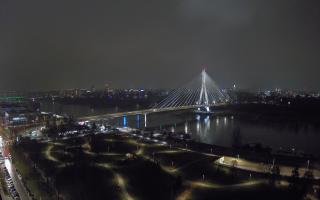 Warszawa most Świętokrzyski - 04-12-2024 18:03