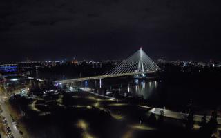 Warszawa most Świętokrzyski - 25-10-2025 20:15
