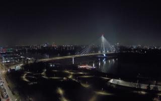 Warszawa most Świętokrzyski - 16-12-2025 19:15