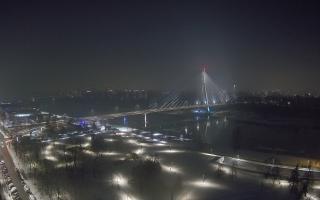 Warszawa most Świętokrzyski - 13-01-2026 20:15